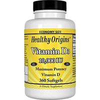Vitamina D3 10,000 Ui (Sin OMG), 360 Capsulas Blandas