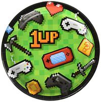Creative Converting 336034 Video Game Party Plate, 7", Multicolor