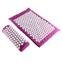 Uqiangbao Body Head Foot Neck Massager Cushion Mat Set Acupressure Relieve Stress Pain Aches Muscle Tension Spike Yoga Mat With Pillow