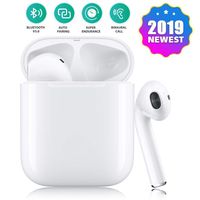Bluetooth Earbuds Wireless Earphone Bluetooth 5.0 Headphones Auto Pairing and Built-in Handsfree Microphone ,Noise Cancelling 3D Stereo in-Ear Headphones for Airpods iPhone IOS Android Samsung