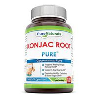 Pure Naturals Konjac Root Glucomannan, 2000 Mgper Serving, Veggie Capsules -Supports Healthy Weight Management* -Promotes Digestive Health* (180Count)