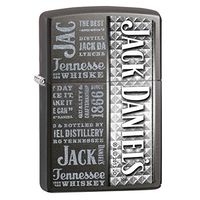 Personalized Jack Daniels Black Ice ZIPPO Lighter Grey - Free Engraving