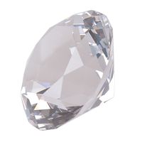LONGWIN 50mm (2") Crystal Faceted Diamond Paperweight Wedding Favor Home Decor (Clear)