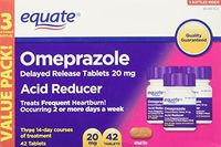 Equate Delayed Release Tablet 20Mg Acid Reducer Omeprazole 42ct... by Equate