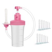 300ML Anal Vaginal Irrigation Washing Rectal Medical Enema Douche Colonic Irrigator Clean Device Female Sex Product Tool,Pink
