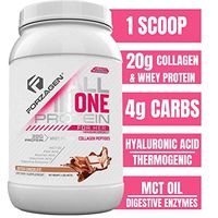 Forzagen Protein Powder for Women - Protein Shake With Collagen Powder for Women | High Protein Snacks And Collagen Supplement | Folic Acid | Hyaluronic Acid | Folic Acid | MCT oil | Collagen Peptides