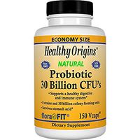 Healthy Origins Natural Probiotic 30 Billion Cfus Capsules, 150 Ea (Pack of 2)