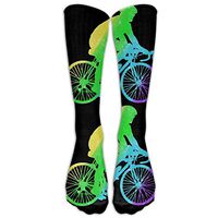 MDIF Colorado Flag Mountain Biker Cosply Socks Funny Champion Athletic Leggings Knee High Stockings