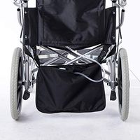 Fushida Wheelchair Under Basket for Infusion Bag, Urine Urainage Bag Holder, A Dignified of Wheelchair Storage Bag, Oxford for Kidney Client(Black, FYH245)