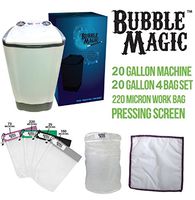 Bubble Magic 20 Gallon Washing Machine + All Mesh Extraction 4 Bag Kit