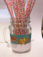 Pink Floral, Vintage Paper Drinking Straws - 100 Count - TWILIGHT PARTIES