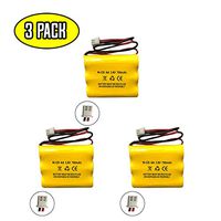(3 Pack) Lowes 253799 OSA230 LEDR-1 AA900MAH Unitech 6200RP 3.6v 700mah Exit Sign Emergency Light NiCd Battery Replacement