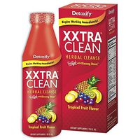 5 Pack - Detoxify Xxtra Clean 20 Fl Oz Tropical Fruit with Free Im Baked Bro and Doob Tubes Sticker