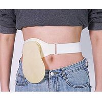 Ostomy Bags Closure Bladder Waist Side Pocket,Urinary Ostomy Pocket with Adjustable Belt, Abdomen Band Stoma Support for Colostomy Care Bladder Full Cut Urine Bag