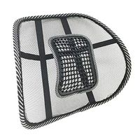 #1 New Lightweight Mesh Back Support with Massage Vent Posture Corrector Orthopedic Massage Pressure Point Ergonomic Design Lower Back Pain Support Car Seat Chair Cushion Pad for Office, Car,Travel