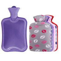 FANCY PUMPKIN 1.8L Hot Water Bottle +Random Flannel Cover Hot & Cold Relief #03