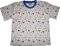 Baby Pants Adult Size Baby Shirt - 3XLarge Blue Dinosaur Snap Shoulder