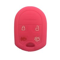 New Peachblow Silicone Remote Key Case Cover Fob Jacket Skin Protector for Ford Focus Flex Taurus Expedition F150 F250 F350 Mustang Edge Explorer Escape Flex Fusion LINCOLN