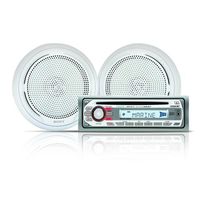 Sony CDXM10 Marine CD Receiver Slot and XSMP1610W Pair Sony Marine 6.5-Inch Dual Cone Speakers