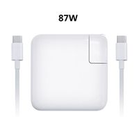87W Type C A1719 Replacement Charger Compatible for Apple MacBook Pro 15" A1707 MacBook Pro 13" A1706 A1708,Type-C/USB-C Power Adapter Charger with USB-C to USB-C Cable