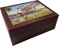 Decorative Cigar Humidor - Pan Am Clipper Themed - Unique Aviation Cigar Humidor