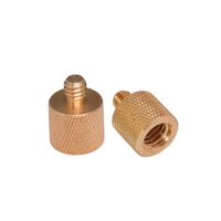 Bestshoot 2 Pack 3/8"-20 Female Threaded Adapter to 1/4"-16 Male Threaded Post for Ball Head Tripod Monopod Camera Video DSLR (2pcs 1/4-3/8 hole)