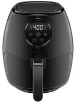 Chefman TurboFry 3.6 Quart Air Fryer Oven w/ Digital Touch Screen, Dishwasher Safe Flat Basket, Healthy Oil-Free Airfryer w/ 60 Minute Timer & Auto Shutoff, BPA-Free, Matte Black, Cookbook Included
