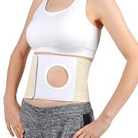 GHzzY Ostomy Belt - Ostomy Hernia Support Belt with Stoma Opening - Abdominal Binder Brace for Colostomy Patients,8cm,L