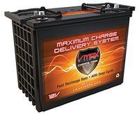 Golf Cart 12V VMAX XTR12-155 155AH Dry Battery Trojan T-1275 AGM Replacement