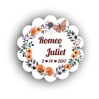 100Pcs Personalized Hang Gift Tag with Name for Wedding and Bridal Shower or Baby Shower Favor (TAG-01)