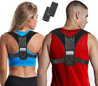 Posture Corrector for Women and Men + Underarm Pads, Adjustable Clavicle Brace Perfect for Shoulder Support, Upper Back Correction, Medical Kyphosis Trainer Under Clothes by Inspiratek