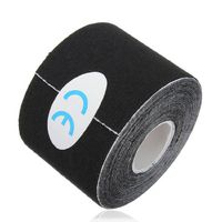 Black 5M5cm Kinesiology Elastic Tape Rope Sports Physio Muscle Strain Injury Support 1 Roll