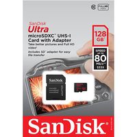SanDisk Ultra 128GB MicroSD XC Class 10 UHS-1 Mobile Memory Card for Samsung Galaxy S7 & S7 Edge