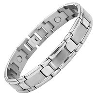 Willis Judd Titanium Magnetic Therapy Bracelet for Arthritis Pain Relief Size Adjusting Tool and Gift Box Included