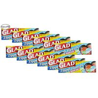 Glad Freezer Medium Zipper Bags (2 Bags) (Pack of 12)