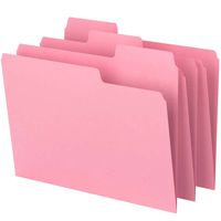 Smead SuperTab File Folder, Oversized 1/3-Cut Tab, Letter Size, Dark Pink, 12 per Pack (11819)