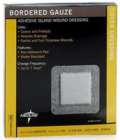 Medline MSC3266Z Sterile Bordered Gauze, 6" x 6" (Pack of 15)