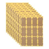 Tebatu 120Pcs DIY Vintage Blank Kraft Label Handmade Sealing Sticker For Gift Packaging