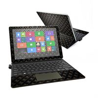 MightySkins Skin Compatible with Samsung Galaxy Book 12" - Black Wall | Protective, Durable, and Unique Vinyl Decal wrap Cover | Easy to Apply, Remove, and Change Styles | Made in The USA