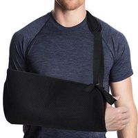 HZONE Arm Sling, Shoulder Sling Medical Arm Support Strap for Broken Fractured Arm Elbow Wrist, Adjustable Arm Shoulder Rotator Cuff Support Brace, Lightweight, Breathable, Left and Right Arm (Adult)