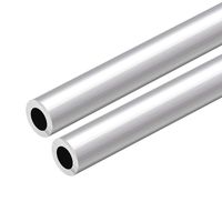 uxcell 6063 Aluminum Round Tube 300mm Length 18mm OD 10mm Inner Dia Seamless Aluminum Straight Tubing 2 Pcs