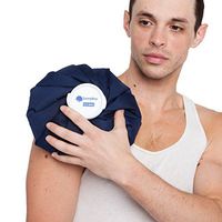 Reusable Large Ice Bag (11") with Strap: Cold Therapy for Knee Injury, Neck & Shoulder Pain Relief - Personal, Non Electric, Deep Muscle, Non Toxic Hot Pack or Cold Wrap