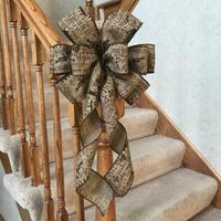 10" Wide Fall Plaid Wire Edged Bow~Decoration for Wreaths, Crafts, Gifts, PEWS BDND-032