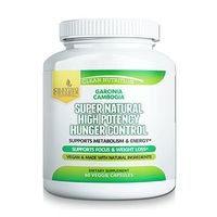 Craving Crusher Supernatural Hunger Control Supplements – Garcinia Cambogia, Raspberry Ketone and Green Coffee Bean Diet & Weight Loss Pills (60 Capsules)