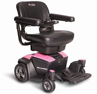 New GO CHAIR Pride Mobility Travel Electric Powerchair + 18AH batteries upgrade (Rose Quartz)