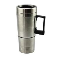 Miaomiaogo 12V 300ml Protable Auto Car Heating Cup in Car Charger Stainless Steel Coffee Tea Water Heater