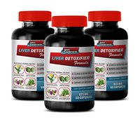 Liver Cleanse and Detox Support Supplement - Liver DETOXIFIER Formula - Natural Herbal Blend - Artichoke Heart Pills - 3 Bottles 180 Capsules