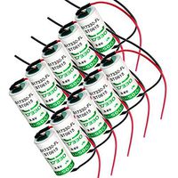 10x SAFT LS17330_WIRE 2/3A 3.6V 2.1Ah Lithium Battery For Fleet Monitoring, Carbon Monoxide Detectors, Intrusion Sensors, Invisible Fencing,Smart Utility Metering, Emergency Backup