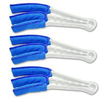 Crenstone Blinds and Ceiling Fan Duster Set - Pack of 3 Microfiber Cleaners for Ceiling Fans, Window Blinds and Shutters