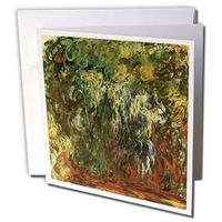 3dRose Weeping Willow Giverny by Claude Monet 1926 - Greeting Cards, 6 x 6 inches, set of 12 (gc_126649_2)